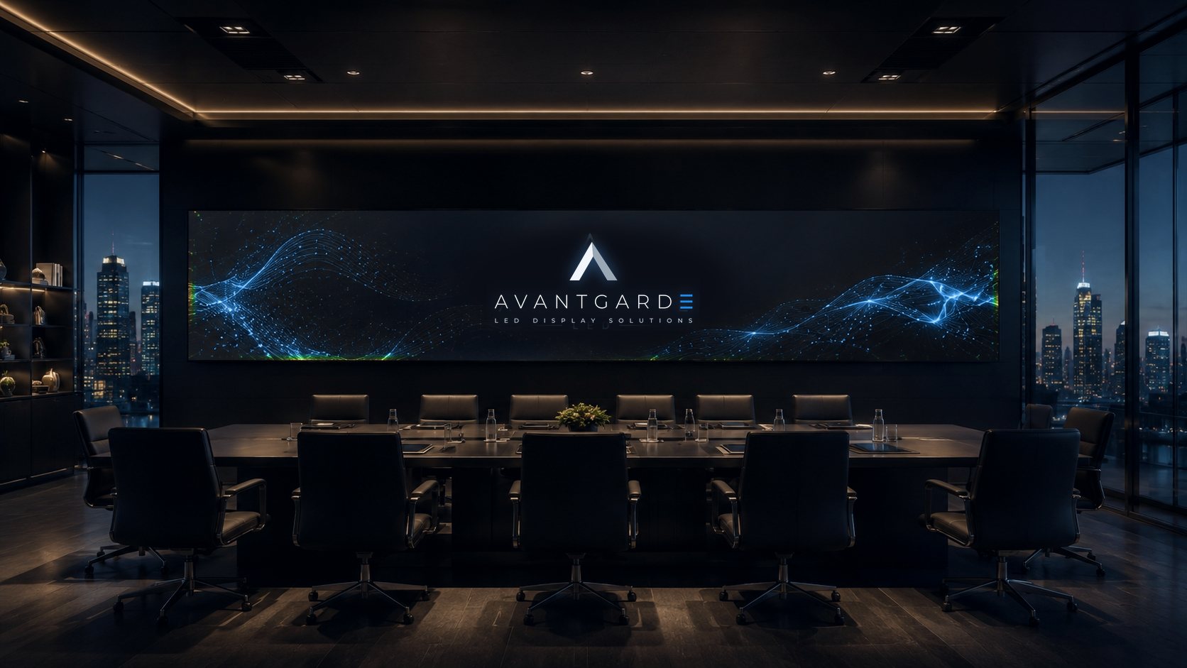 Panoramic wall in the conference room